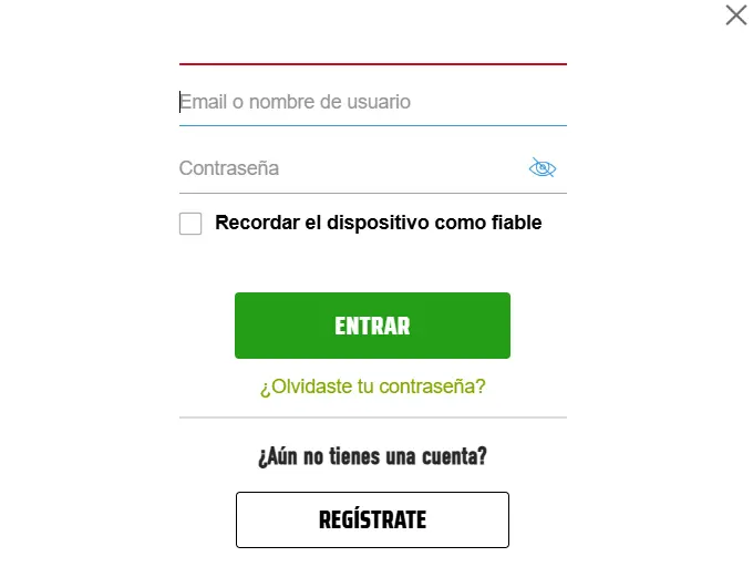 Sportium Iniciar Sesión Página